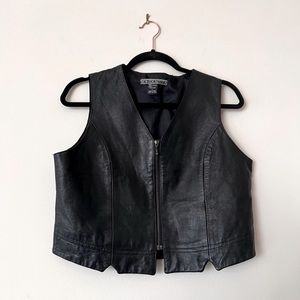 Vintage New Identity Women’s Leather Motorcycle Vest 🖤 Make an Offer